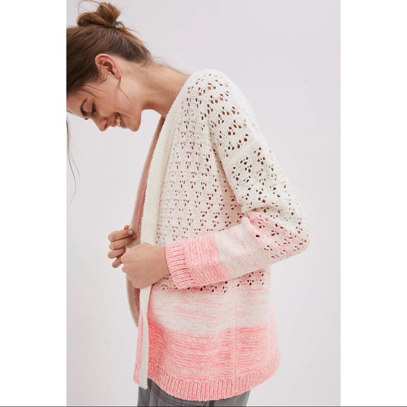 Anthropologie Faustia Cardigan - Pink Ombré- NWT - SZ XL - Picture 4 of 8